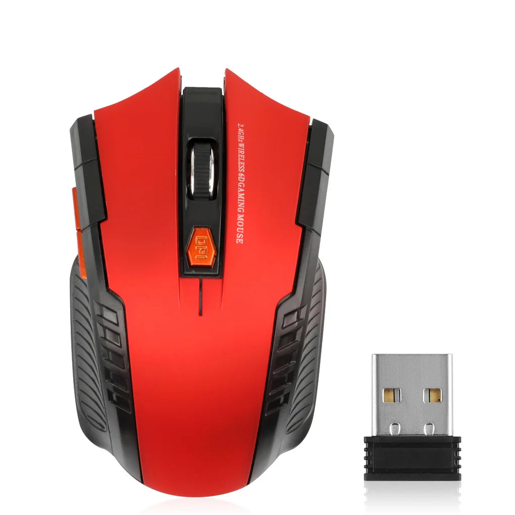 2.4G Wireless Mouse 1600DPI Optical Mouse Gamer for Computer 6 Buttons Wireless Mice with USB Receiver for PC Laptop Accessories